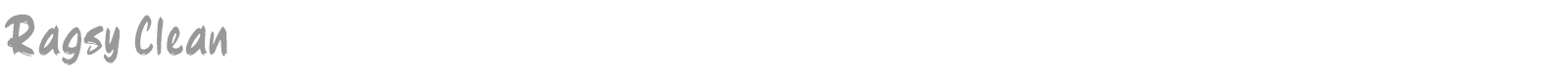 Ragsy Clean font preview